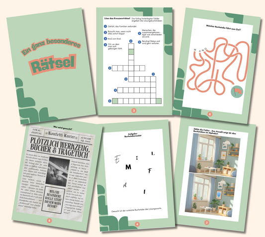 Schwangerschaft verkünden mit Rätsel | Schnitzeljagd | DIY Baby Reveal Rätsel für Oma & Opa | PDF zum Ausdrucken