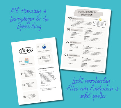 Escape Game für Kinder ab 10 Jahren | Katzenraub Abenteuer zum Ausdrucken | Rätselspiel Geburtstag, Schnitzeljagd | DIY Schatzsuche