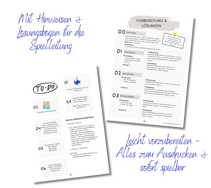 Escape Game für Kinder ab 8 Jahren | Katzen Abenteuer zum Ausdrucken | Rätselspiel Geburtstag, Schnitzeljagd | DIY Schatzsuche Indoor