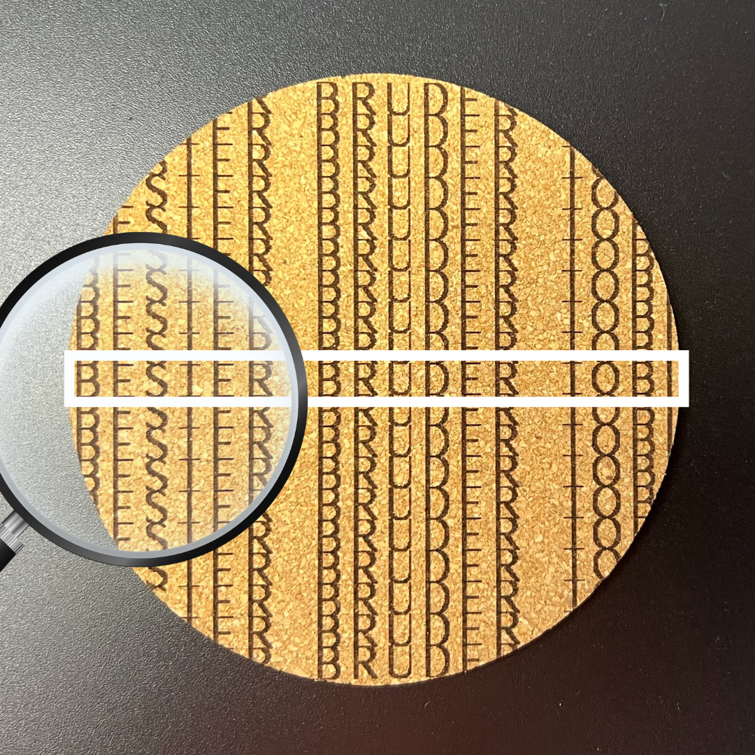 Rätsel-Untersetzer mit geheimer Botschaft als Geschenkidee