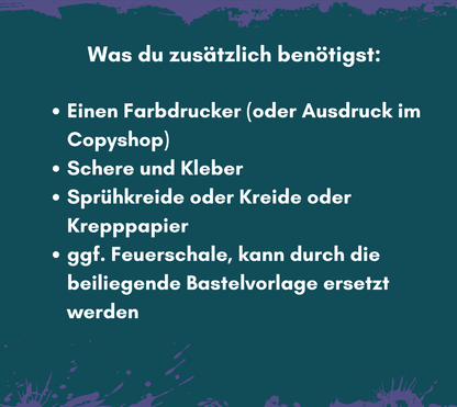 Hexen Schatzsuche für Kinder (6-9 Jahre) zum Ausdrucken | Sofort-Download