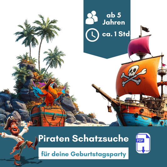Piraten-Schatzsuche für Kinder (ab 5 Jahren)
