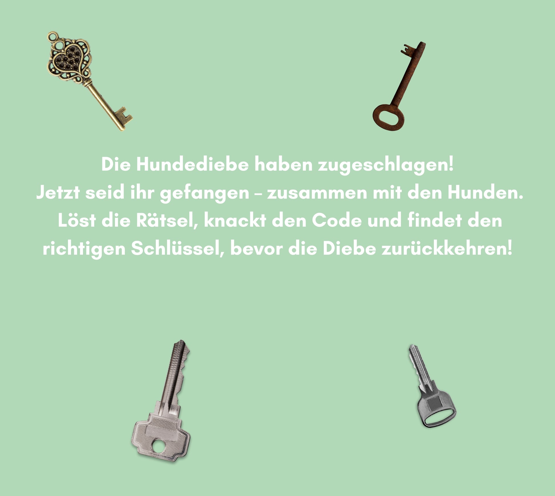 Geschichte Storyline für das Hunde Escape Game Room 