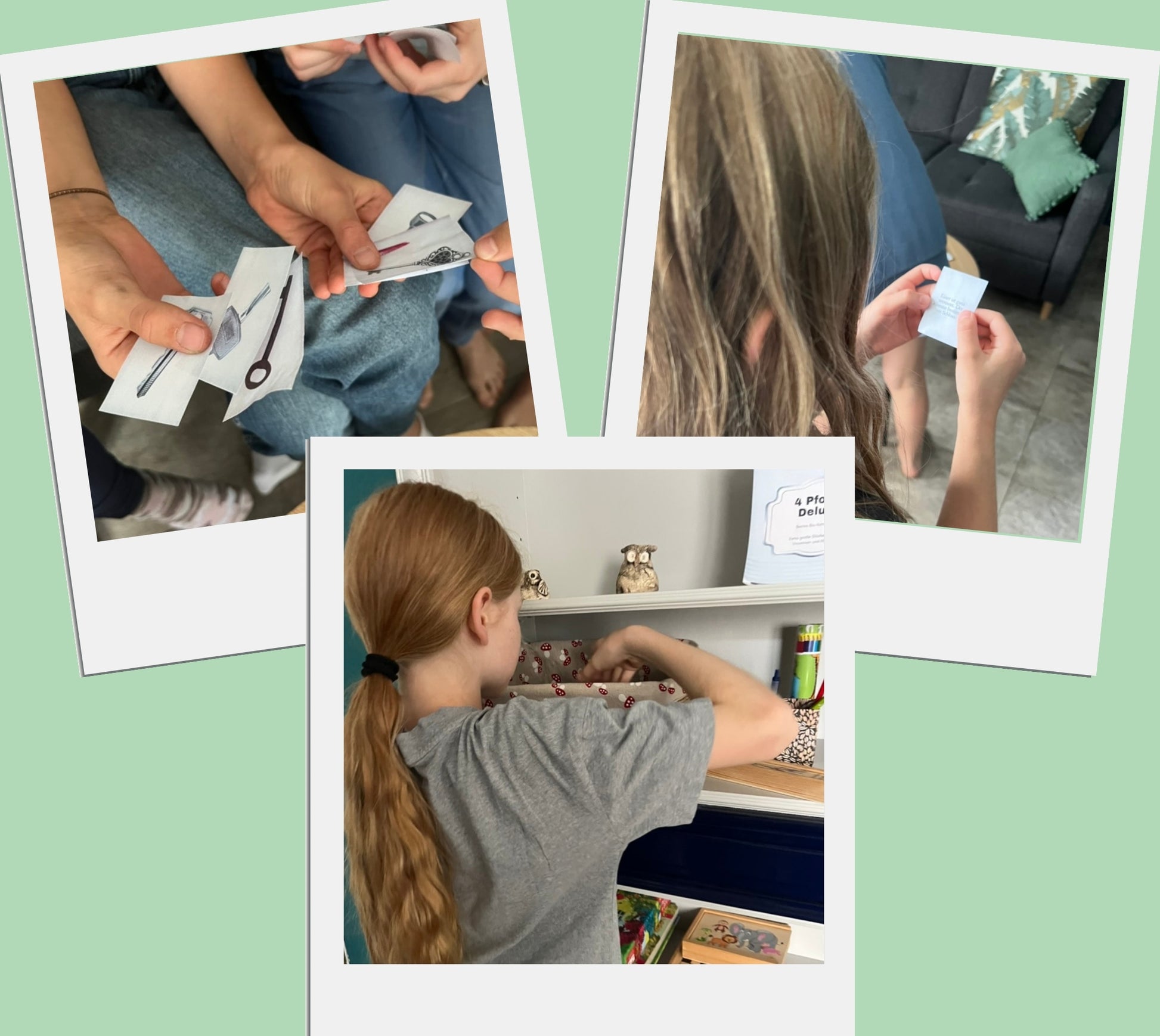 Kinder spieln das Escape Game Room für Kinder ab 8 Jahren zum Ausdrucken, als Download, Printable